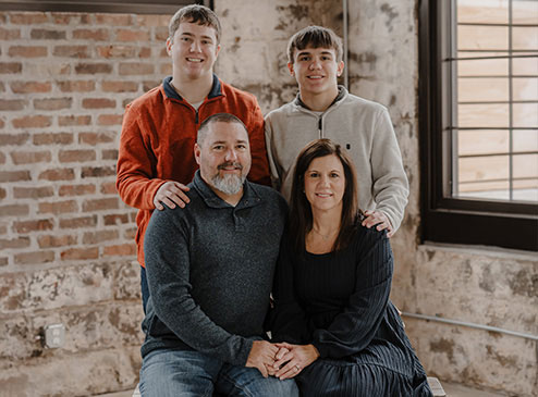 Scott & Stacey Liebhart and sons Landon & Easton